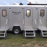 Medium Trailer Second row 2 Portable Restrooms for Special Events in Baltimore MD